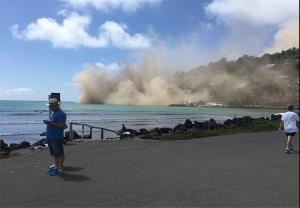 عکس/ لحظه وقوع زلزله ۵.۹ ریشتری در نیوزیلند