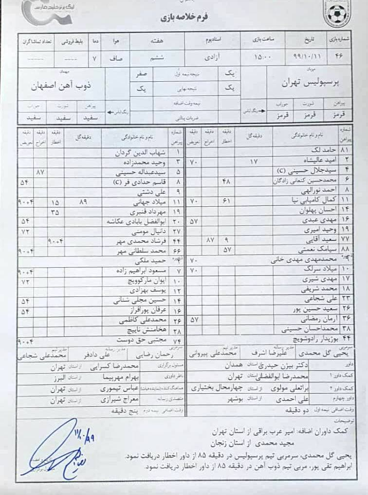 باشگاه پرسپوليس ادعاي آذري را تکذيب کرد