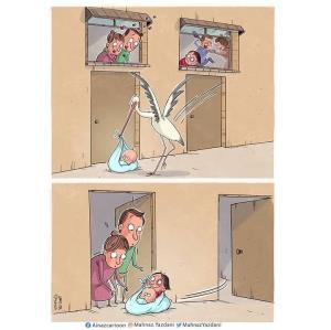 کاریکاتور/ ببینید خشونت خانگی با بچه‌ها چه می‌کند!