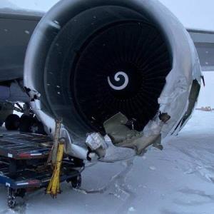 عدم برف روبی باند فرودگاه حادثه آفرید