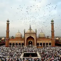 اقامه نماز عید قربان در مسجد جامع دهلی