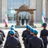عکس/ استقبال رسمی رییس جمهور ازبکستان از ابراهیم رییسی