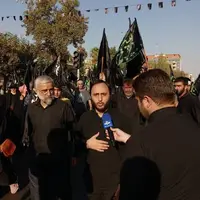 عکس/ حضور سخنگوی دولت در تجمع بزرگ مردم تهران