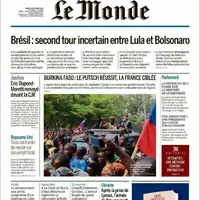 صفحه اول روزنامه لوموند/ برزیل دور دوم انتخاباتی نامشخص بین لولا و بولسونارو