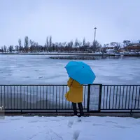 طبیعت زمستانی گرداب «بن»