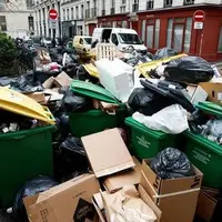 عکس/ بوی تعفن زباله ها در پاریس