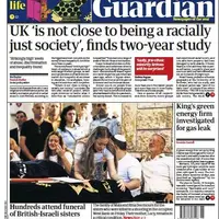 صفحه اول روزنامه گاردین/ نتیجه تحقیقی دو ساله: انگلستان با کشوری در عدالت اجتماعی فاصله دارد