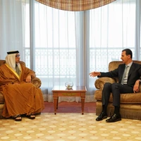 دیدار بشار اسد با نایب رئیس دولت امارات عربی متحده
