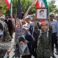 عکس/ راهپیمایی مردم قم در روز قیام 15 خرداد