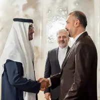 عکس/ دیدار امیرعبداللهیان با رئیس دولت امارات
