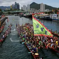 رقابت های قایقرانی دراگون در بندر هنگ کنگ