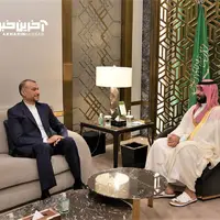 عکس/ تصاویری از دیدار وزیرخارجه با بن سلمان