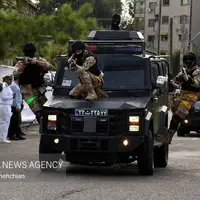 عکس/ رزمایش خاص نظامی با ماشین زرهی در گیلان 