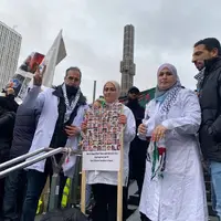  تجمع پرشور سوئدی‌ها در حمایت از فلسطین 