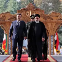 عکس/ استقبال رسمی رئیسی از نخست وزیر عراق در کاخ سعدآباد