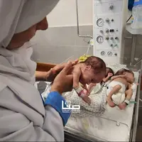عکس/ وضعیت نوزادان نارس در بیمارستان‌های غزه