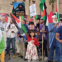 تجمع همدردی با مردم غزه در لیبی