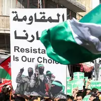 عکس/ تظاهرات مردم امان در حمایت از نیروهای مقاومت فلسطین
