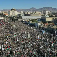 سیل عظیمی از جمعیت یمنی‌ها در حمایت از مردم غزه