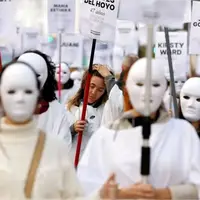 راهپیمایی روز جهانی منع خشونت علیه زنان در اسپانیا