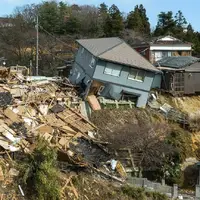 عکس/ ویرانی های ناشی از زمین لرزه پرقدرت ژاپن