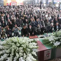 عکس/ استقبال مردم رفسنجان از شهید گلگون‌کفن حادثه تروریستی کرمان