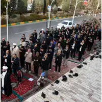 برگزاری نماز باران در یکی از مساجد مشهد ظهر جمعه