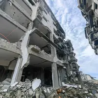 عکس/ تصاویر حجم ویرانی ناشی از بمباران شمال غزه