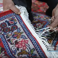 عکس/ رفوگری فرش دستبافِ ایرانی