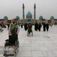 عکس/ حال و هوای مسجد جمکران در آستانه نیمه شعبان