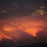 آتش‌سوزی گسترده در تگزاس آمریکا 