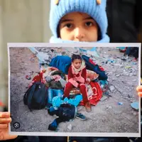 عکس/ تجمع حمایت از کودکان غزه مقابل دفتر حافظ منافع مصر در تهران