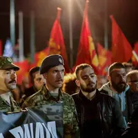 تظاهرات حامیان ضد جنگ در یونان