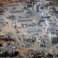 عکس/ ویرانی برجای مانده از حملات رژیم صهیونیستی به نوار غزه