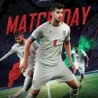 پوستر فدراسیون فوتبال برای دیدار تیم‌های ایران و ترکمنستان