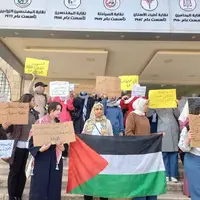 تحصن زنان اردنی در حمایت از زنان غزه و مقاومت
