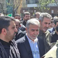 عکس/ حضور زیاد نخاله، دبیرکل جنبش جهاد اسلامی فلسطین در راهپیمایی روز قدس تهران