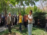 شور و شادی مردم اصفهان با سرود «ای ایران» در کنار زاینده‌رود