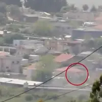 لحظه هدف قرار گرفتن محل استقرار نظامیان اسرائیلی توسط حزب‌الله