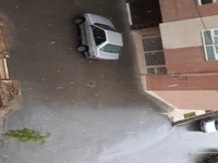 ویدئوی دیگری از باران‌های رگباری امروز بیرجند