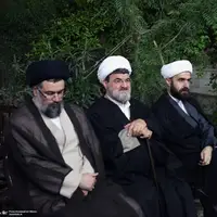 عکس/ تصاویری از نوه و نتیجه امام خمینی در یک مراسم عزاداری