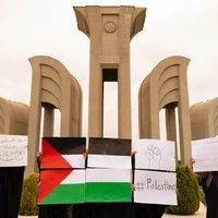 تجمع دانشجویان دانشگاه صنعتی اصفهان در حمایت از فلسطین