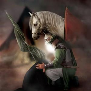 بازسازی لحظات جان‌سوز گودال قتلگاه با هوش‌مصنوعی از نگاه امام حسین (ع)
