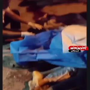 ویدئویی از سانحه برخورد مرگبار موتورسیکلت با لودر در بندر کوهستک