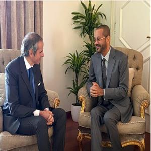 دیدار بدر البوسعیدی و گروسی در حاشیه مذاکرات ایران و آمریکا