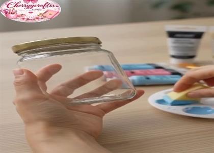 ساخت چراغ های زینتی با ترکیب هنر وشیشه مربا!