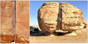 ‏صخره‌‌‌ای عجیب در عربستان!