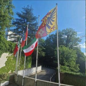 نیمه برافراشته شدن پرچم درمقرسازمان ملل به احترام شهیدرئیسی