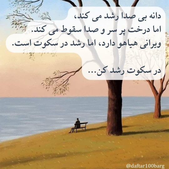 در سکوت رشد کن... 