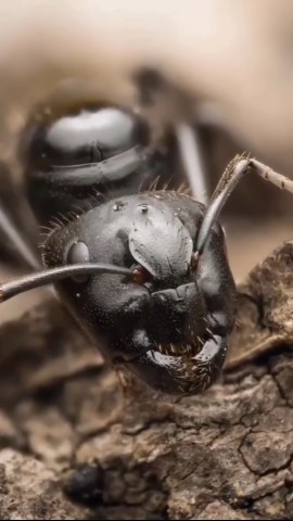 قیافه ی مورچه از نزدیک 